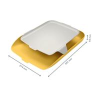 Brievenbak leitz cosy met desk organiser geel | 4 stuks - thumbnail