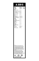 Bosch ruitenwissers Aerotwin A309S - Lengte: 650/475 mm - set wisserbladen voorzijde A309S - thumbnail