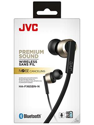 JVC HA-FX65BN-NU Bluetooth in-ear hoofdtelefoon met ruisonderdrukking en premium geluid (kleur goud)