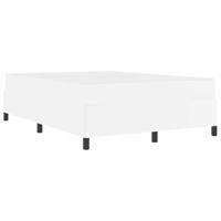 Bedframe met matras met matras Wit 140 x 190 cm Kunstleer - thumbnail