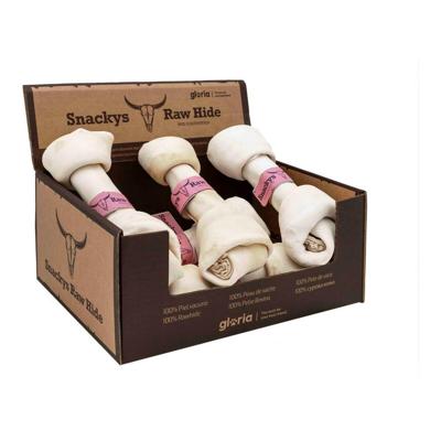 Hondensnoepjes Gloria Snackys Rawhide 20-23 cm Naakt 6 Stuks