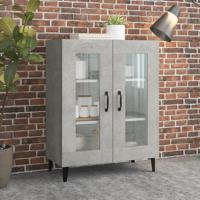 Dressoir 69,5x34x90 cm bewerkt hout betongrijs - thumbnail
