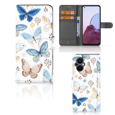 Telefoonhoesje | Met pasjeshouder | voor OPPO Reno 8 Lite | OnePlus Nord N20 Vlinder