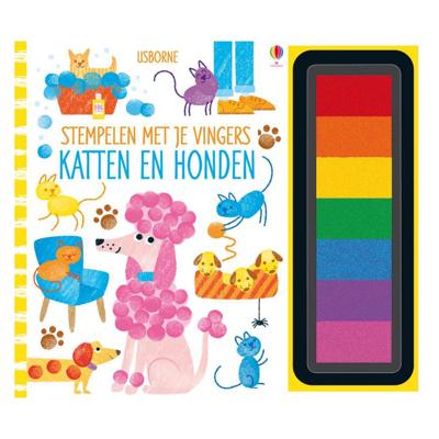 WPG Uitgevers Stempelen met je vingers - katten en honden