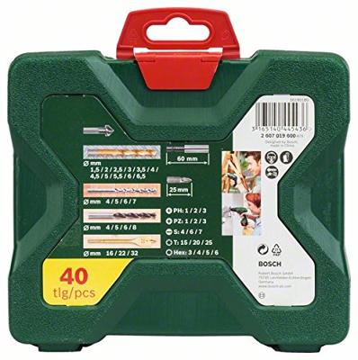 Bosch Accessoires 40-delige X-Line titanium boren- en schroefbitset - 2607019600
