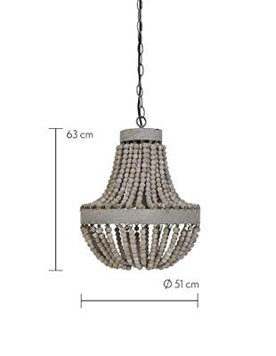Light & Living Hanglamp 'Luna' 51cm, kleur oud wit