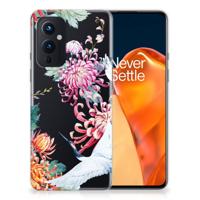 OnePlus 9 | TPU Hoesje | Bird Flowers - thumbnail
