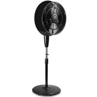 Mat Zwarte Mistventilator voor Buiten - Staande Ventilator met Waternevel - thumbnail