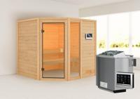 Karibu | Tabea Sauna | Biokachel 9 kW Externe Bediening - thumbnail