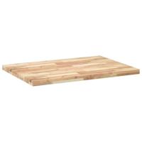 Tafelblad rechthoekig 120x70x4 cm massief acaciahout - thumbnail