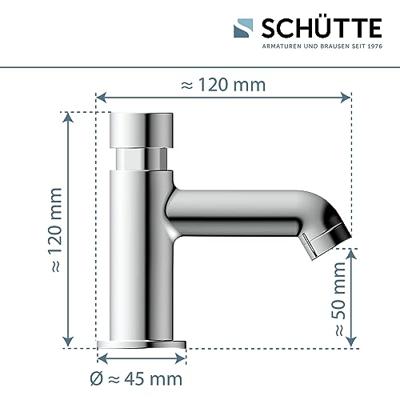 LIMA zelfsluitende fonteinkraan, chroom keramische schijven bediening door drukknop en sluit automatisch vervangbaar ventiel bovenstuk mousseur KIWA-gekeurd besparing van water door beperkte