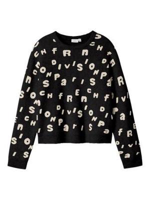Name it winter sweater meisjes - zwart - regular fit, gebreid - NkfOline
