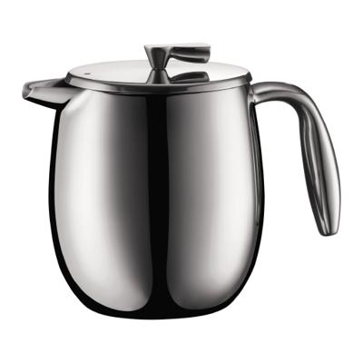 French press koffiezetapparaat - BODUM - Columbia - Dubbelwandig - 4 kopjes - 0,5 l - Roestvrij staal - Mat