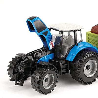 Tractor Tractor met Oplegger en Boomstammen Fritie 20cm Tractor Tractor met Oplegger en Boomstammen Fritie 20cm