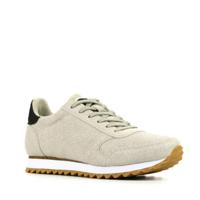 Woden Dames Sneakers in Stof (Beige) - thumbnail