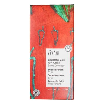 Pure chocolade 70% met chili - 100 gram