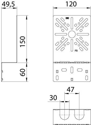 OBO Bettermann 7084765 Montageplaat Metaal 1 stuk(s)