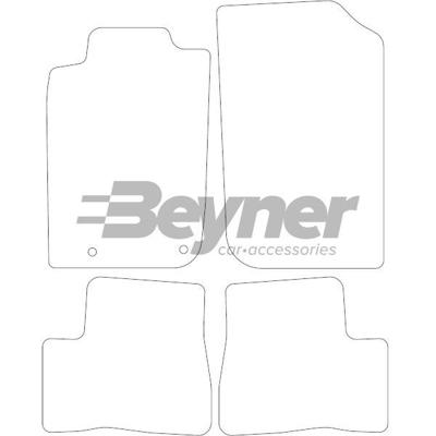 Velours Automatten passend voor Peugeot 206+ 2009- 4-delig HL1581564