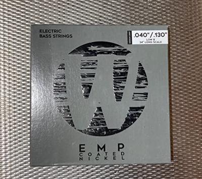 Warwick EMP Coated 38300 ML 5B Nickel-Plated Steel Low B 40-130 snarenset voor 5-snarige elektrische bas