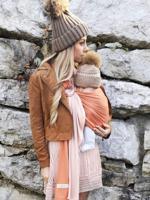 Kleine sjaal zonder knoop LOVE RADIUS nude/karamel - thumbnail