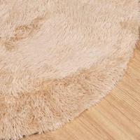 Hoogpolig vloerkleed NAVARRA 200x200 cm polyester beige - thumbnail