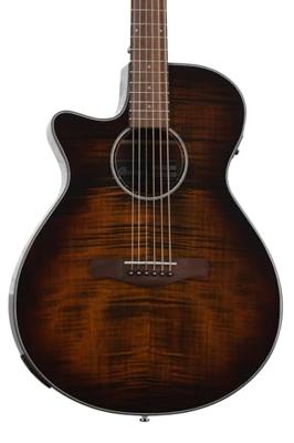 Ibanez AEG70L Tiger Burst High Gloss linkshandige elektrisch-akoestische westerngitaar