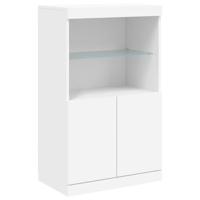 Dressoir met LED-verlichting 60,5x37x100 cm wit - thumbnail
