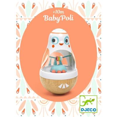 Kantelpop BabyPoli - DJECO wit Kantelpop BabyPoli - DJECO wit