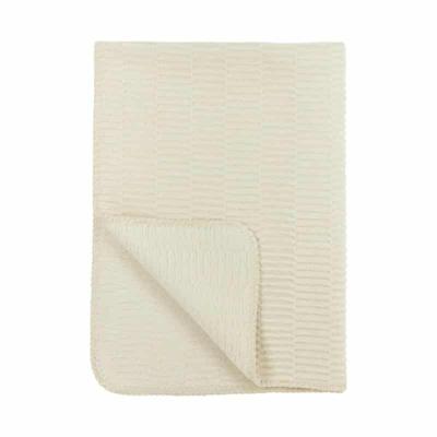 Meyco deken grid natural GOTS Maat