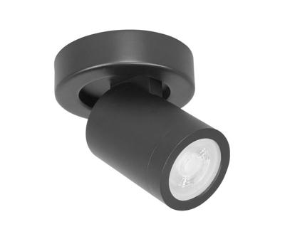 Highlight IP44 opbouwspotOliver 1-lichts mat zwart - S7435.01