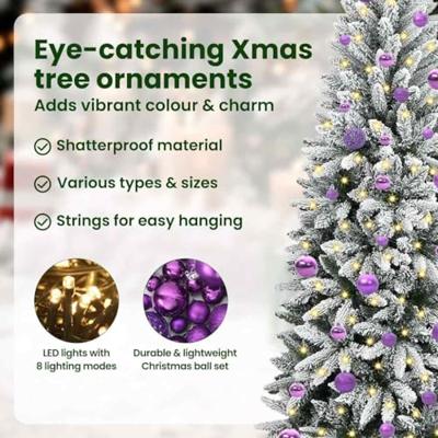 VidaXL Kunstkerstboom wit 150 cm pvc en plastic en staal en pe