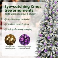 VidaXL Kunstkerstboom wit 150 cm pvc en plastic en staal en pe - thumbnail