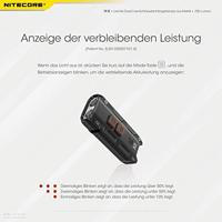 NiteCore TIP SE schwarz Zaklamp werkt op een accu LED 700 lm 26 g - thumbnail