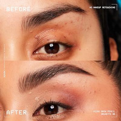 NYX PMU Professional Makeup Micro Brow Pencil - Brunette MBP06 - Wenkbrauw potlood - 0,5 gr NYX PMU Professional Makeup Micro Brow Pencil - Brunette MBP06 - Wenkbrauw potlood - 0,5 gr