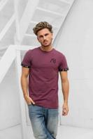 AB Lifestyle Flag T-Shirt Heren Paars - Maat XS - Kleur: Paars | Soccerfanshop - thumbnail