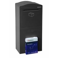 Pakketbrievenbus Logixbox Frontbox achteruitname - grijs - thumbnail