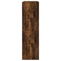 Schoenenkast met 2 klaplades 80x34x116 cm gerookt eikenkleurig - thumbnail