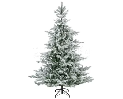 Kunstkerstboom besneeuwd Grandis Fir met scharnieren h240 dia 162 cm Everlands - Everlands