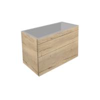 Best Design Badkamermeubel Beauty 2 Laden Greeploos 78 cm Eiken Zonder Wastafel - thumbnail