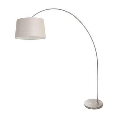 Steinhauer BooglampSolva metaal met grote grijze kap - 3918ST