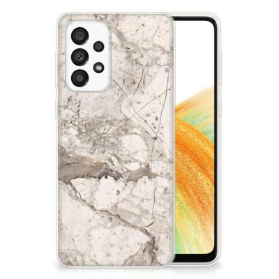 Samsung Galaxy A33 5G | TPU | Siliconen hoesje | Marmer Beige Samsung Galaxy A33 5G | TPU | Siliconen hoesje | Marmer Beige