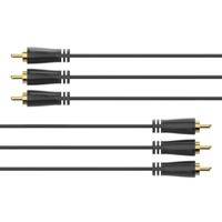 Hama Audio-/videokabel 3 Cinch-stekkers - 3 Cinch-stekkers Verguld 1,5 M - thumbnail