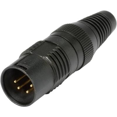 HICON XLR plug 4pin HI-X4CM-G