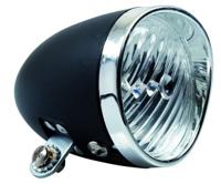Simson classic led koplamp, zwart batterij - thumbnail