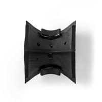 Kabelmanagement | Buis | In de hoek | 1 Stuks | PVC | Zwart - thumbnail