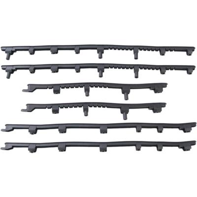 Edge Treeplankrubberset 6 delig vespa s / vespa lx zwart