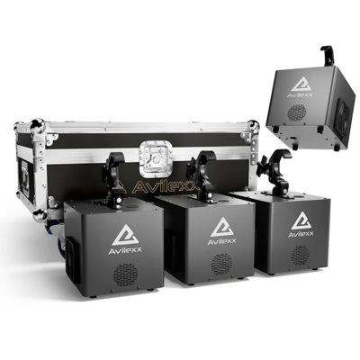 Avilexx 4x Sparkus 5 Sparkular machine + flightcase set