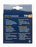 TFA Dostmann 60.2528.54 Wekker Zendergestuurd Zilver Alarmtijden 2 - thumbnail