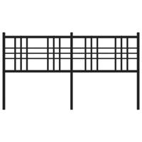 Hoofdbord 160 cm metaal zwart - thumbnail