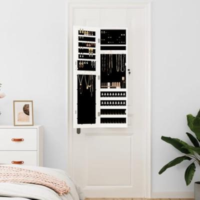 VidaXL Sieradenkast met spiegel wandgemonteerd 30x8,5x106 cm wit